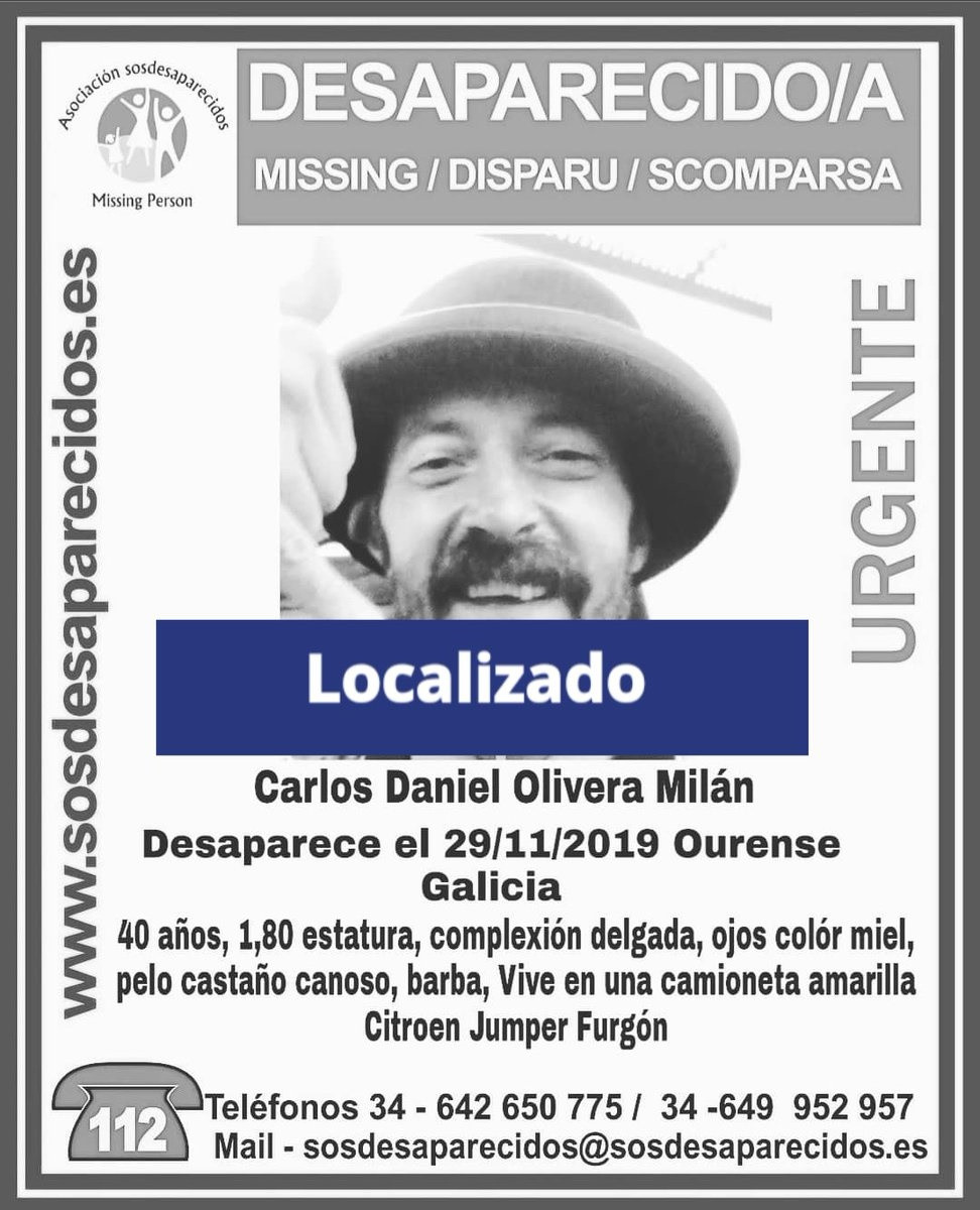 Cartel del aviso de desaparición del varón Carlos Daniel Olivera Milán.