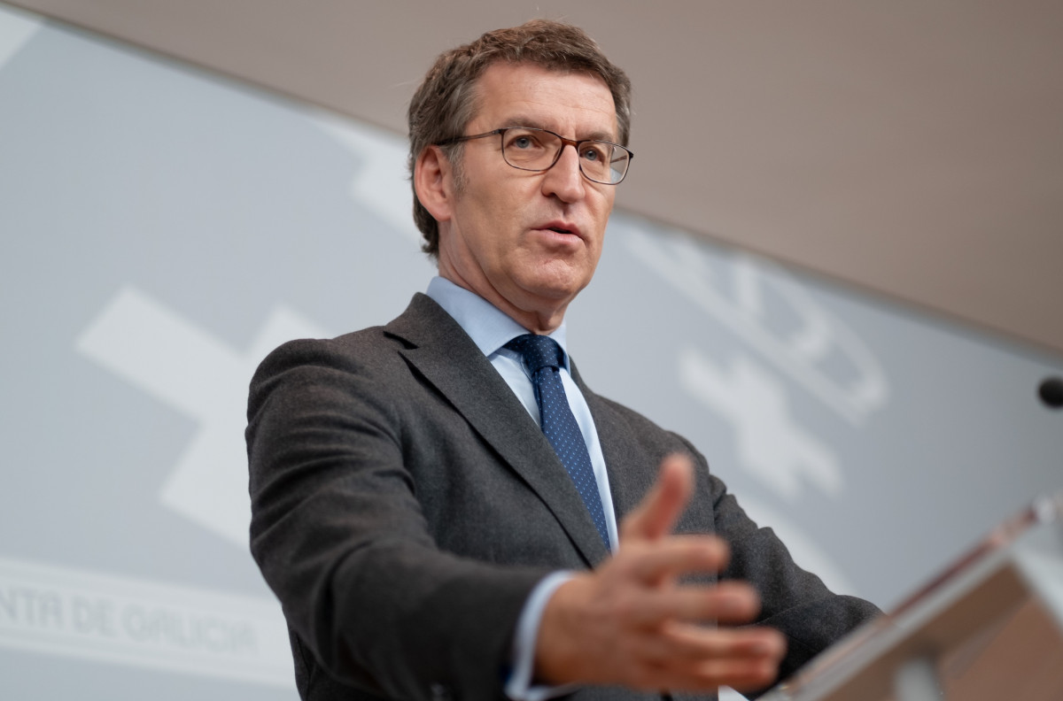 Alberto Núñez Feijóo, tras el Consello de la Xunta