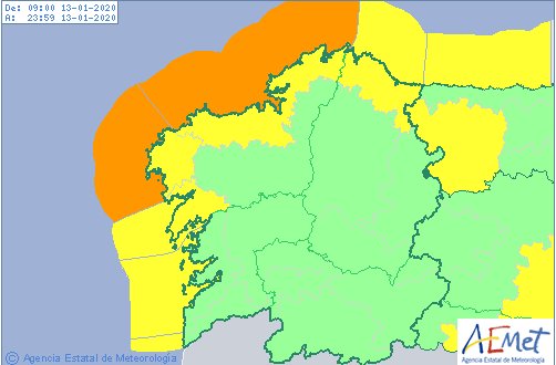 Avisos AEMET para este lunes