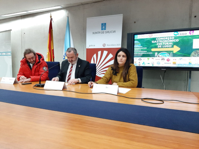 Presentación en Lugo de 'E para comer Lugo, no Camiño'.