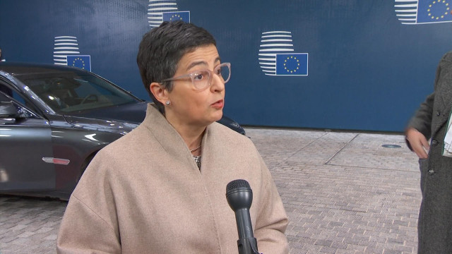 La ministra de Asuntos Exteriores, UE y Cooperación, Arancha González Laya, en Bruselas.