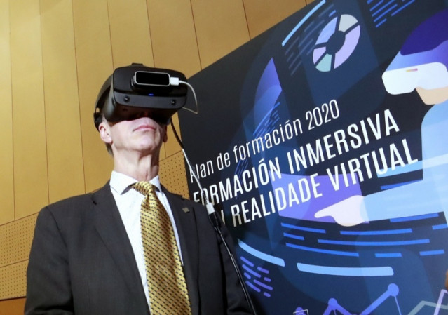 El conselleiro de Sanidade, Jesús Vázquez Almuiña, en la presentación del 'PLan de formación 2020' del Sergas.