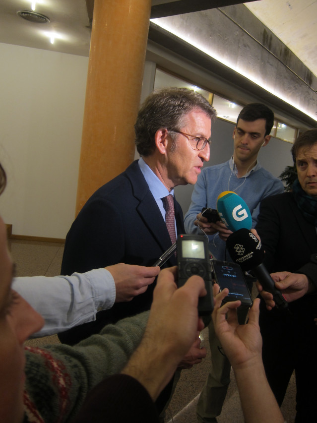 El presidente de la Xunta, Alberto Núñez Feijóo