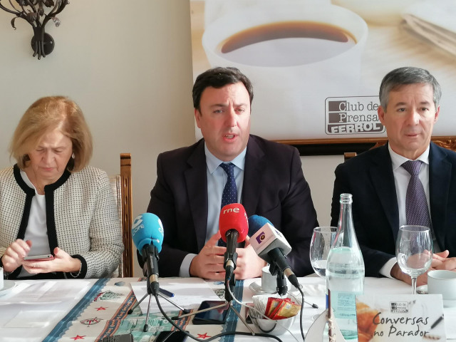 El presidente de la Diputación de A Coruña, Valentín González Formoso, en Conversas co Parador.