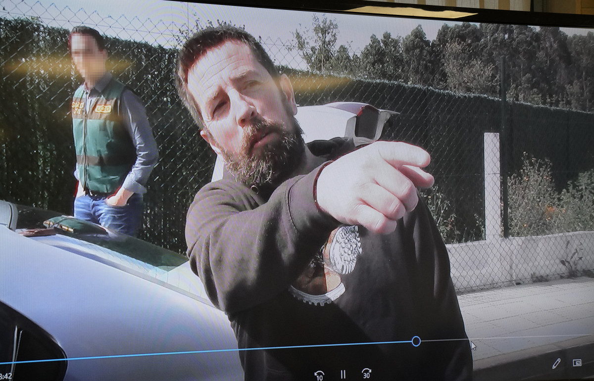 Imagen del presunto asesino de Diana Quer, José Enrique Abuín Gey, alias `el Chicle´ durante el juicio final, en Santiago de Compostela/Galicia (España), a 22 de noviembre de 2019.