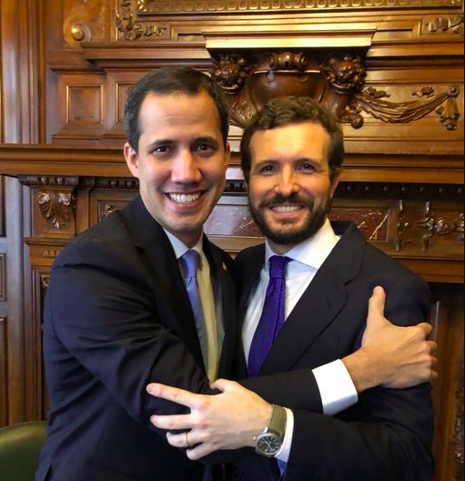 Guaido y Pablo Casado