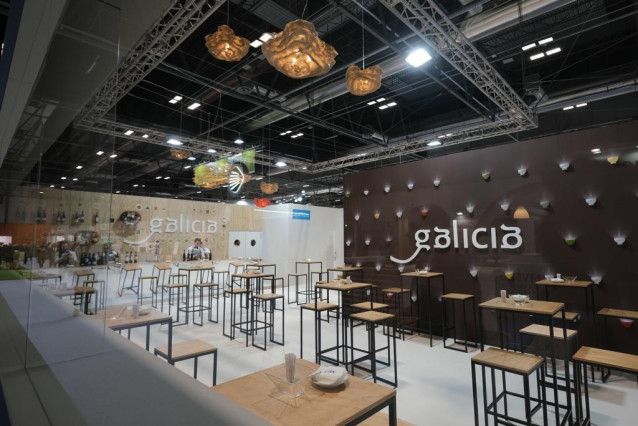 Espacio dedicado a Galicia en la Feria Internacional de Turismo (Fitur), en Madrid.