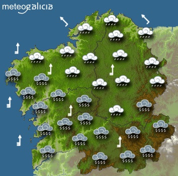Predicciones para el miércoles 29 de enero en Galicia.