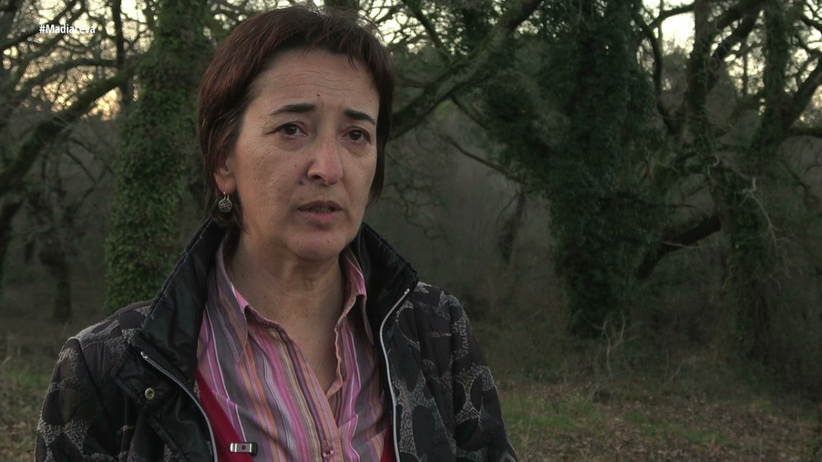 Isabel Garcu00eda portavoz de la Plataforma Mina de Touro NON en una imagen de Xosu00e9 Bocixa