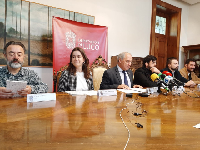 Rueda de prensa en Lugo sobre la serie 'O sabor das margaridas'.
