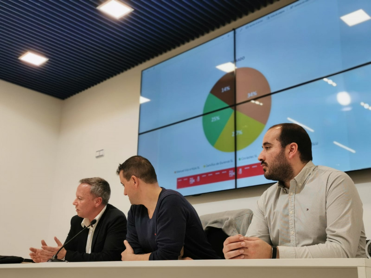 Rueda de prensa del PSdeG para denunciar los contratos fraccionados en la Deputaciu00f3n de Ourense