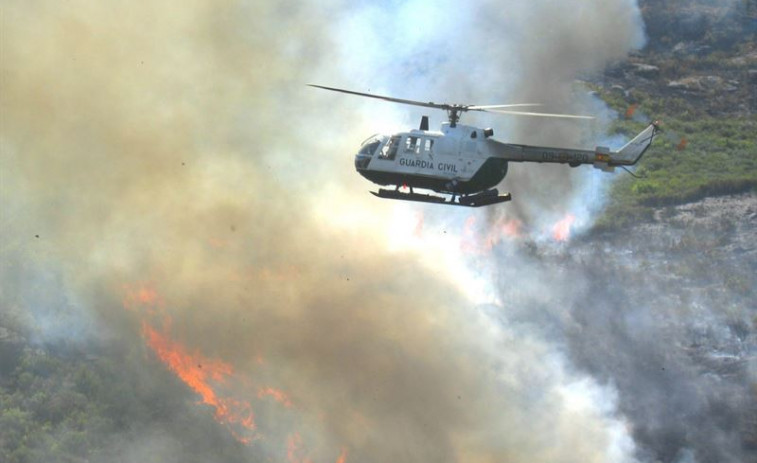 Dos imputados por el incendio forestal de Viana do Bolo, que se extendió a Zamora