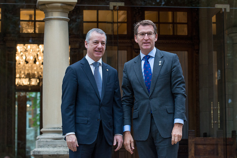 Urkullu y Feiju00f3o en una pasada reuniu00f3n