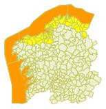 Sábado de alerta naranja por temporal en toda la costa de Galicia