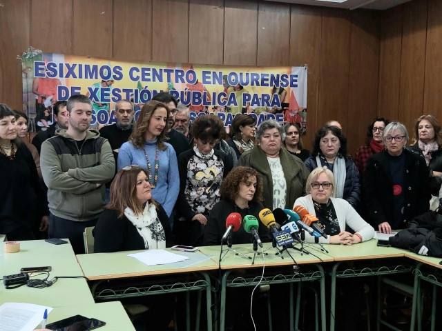 Rueda de prensa de la plataforma Procapd en Ourense