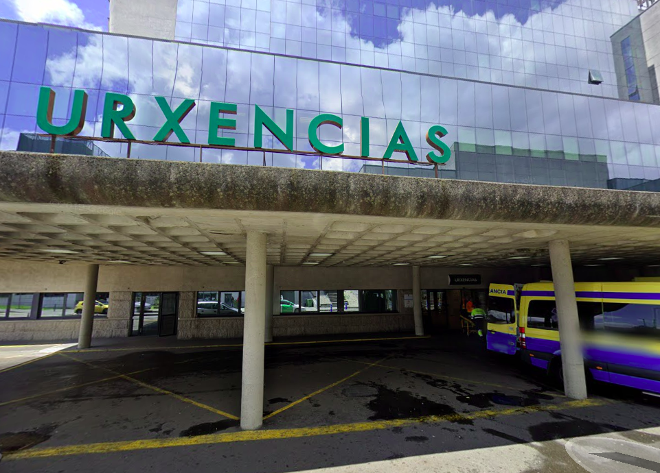 Urxencias do Hospital de Santiago nunha foto de Google Street View