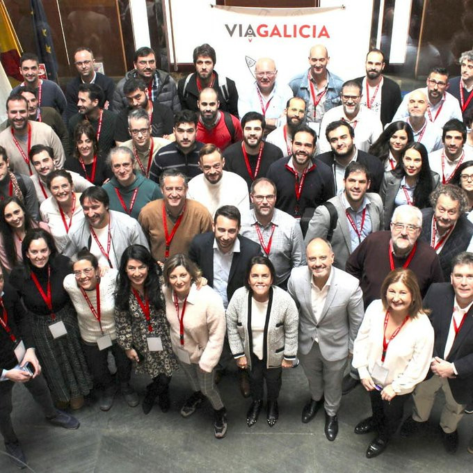 Emprendedores de Vu00eda Galicia en una foto de David Regades
