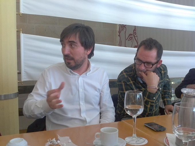 Ignacio Escolar y Gonzalo Cortizo en una foto de sranpenca