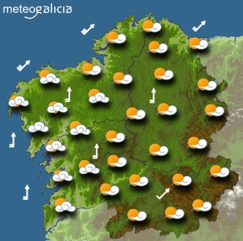 Predicciones para el viernes 28 de febrero en Galicia.