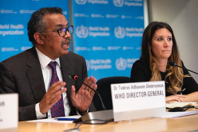 Tedros Adhanom Ghebreyesus de la OMS habla sobre el coronavirus