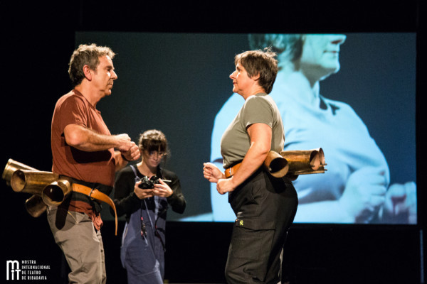 Chévere representando Curva España en Festival de Ribadavia en una foto de la Mostra Internacional