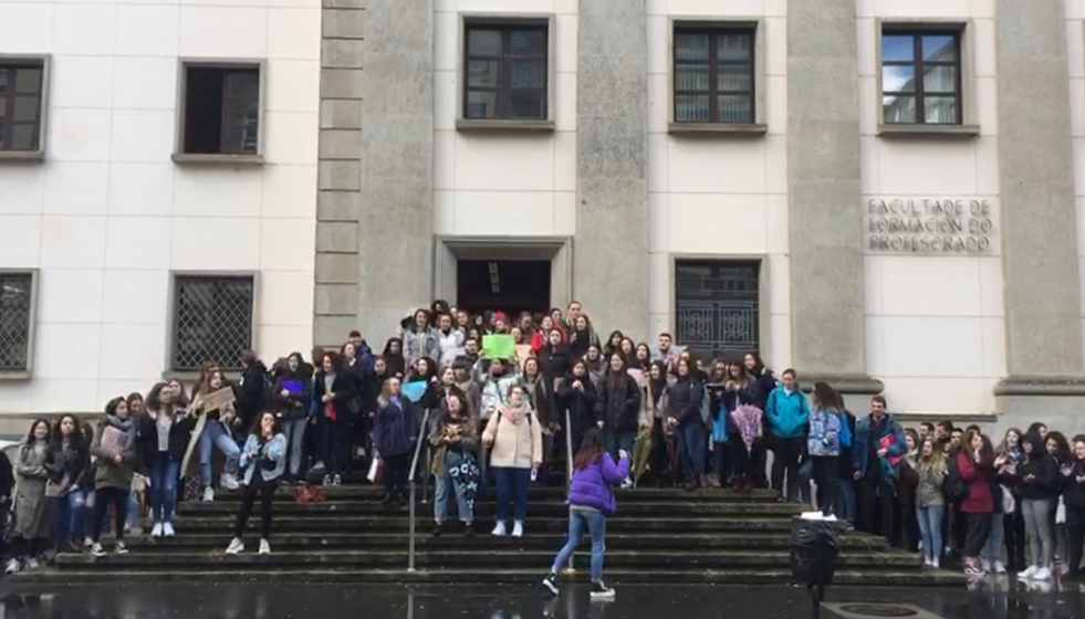 Protesta de los alumnos de lugo