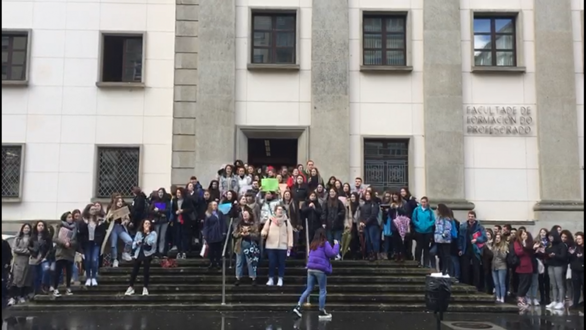 Protesta de los alumnos de lugo