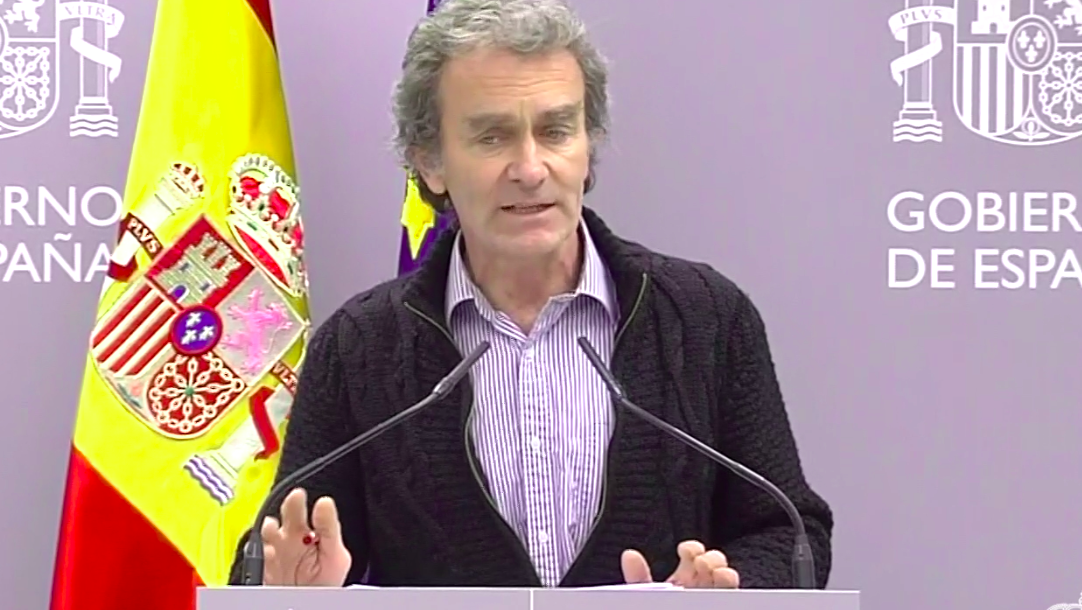 Salvador Illa dando rueda de prensa del coronavirus
