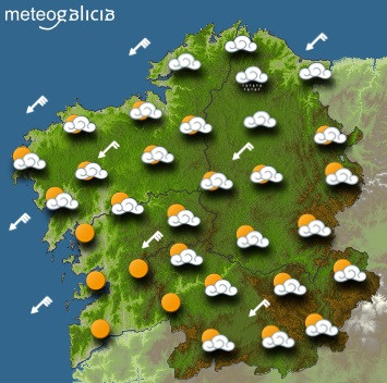 Predicciones para el martes 17 de marzo en Galicia.