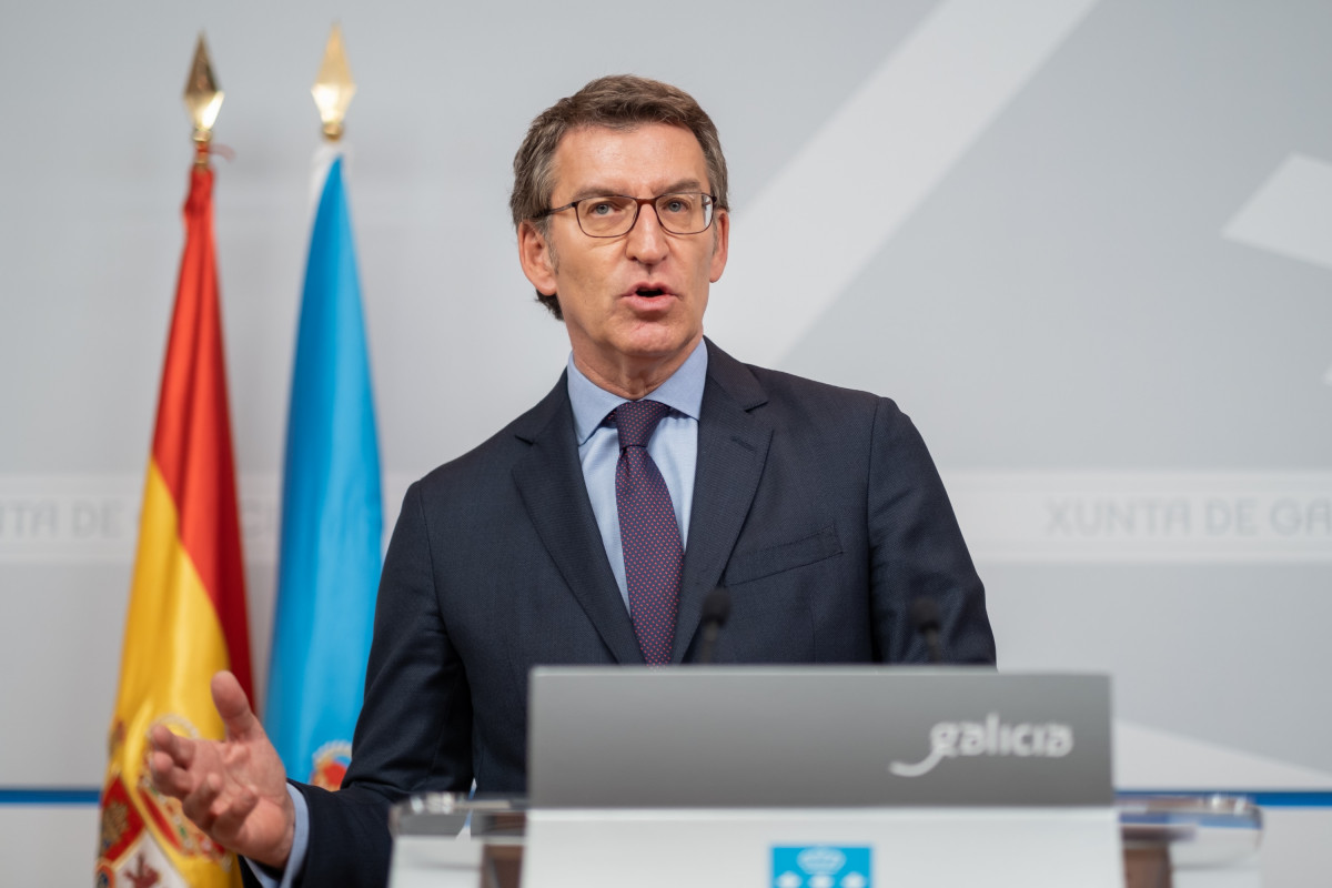 El titular del Gobierno gallego en la rueda de prensa Consello da Xunta
