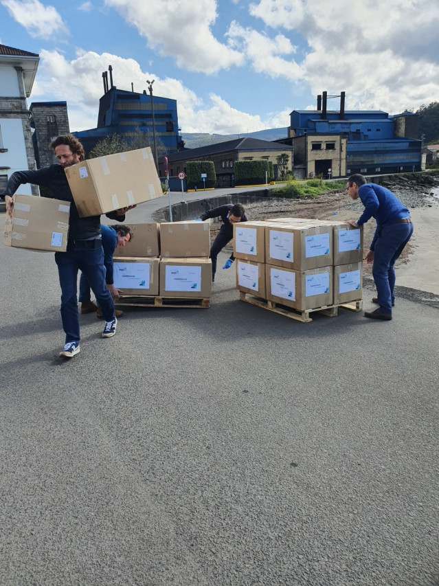 Batas de protección contra el coronavirus donadas por Xeal