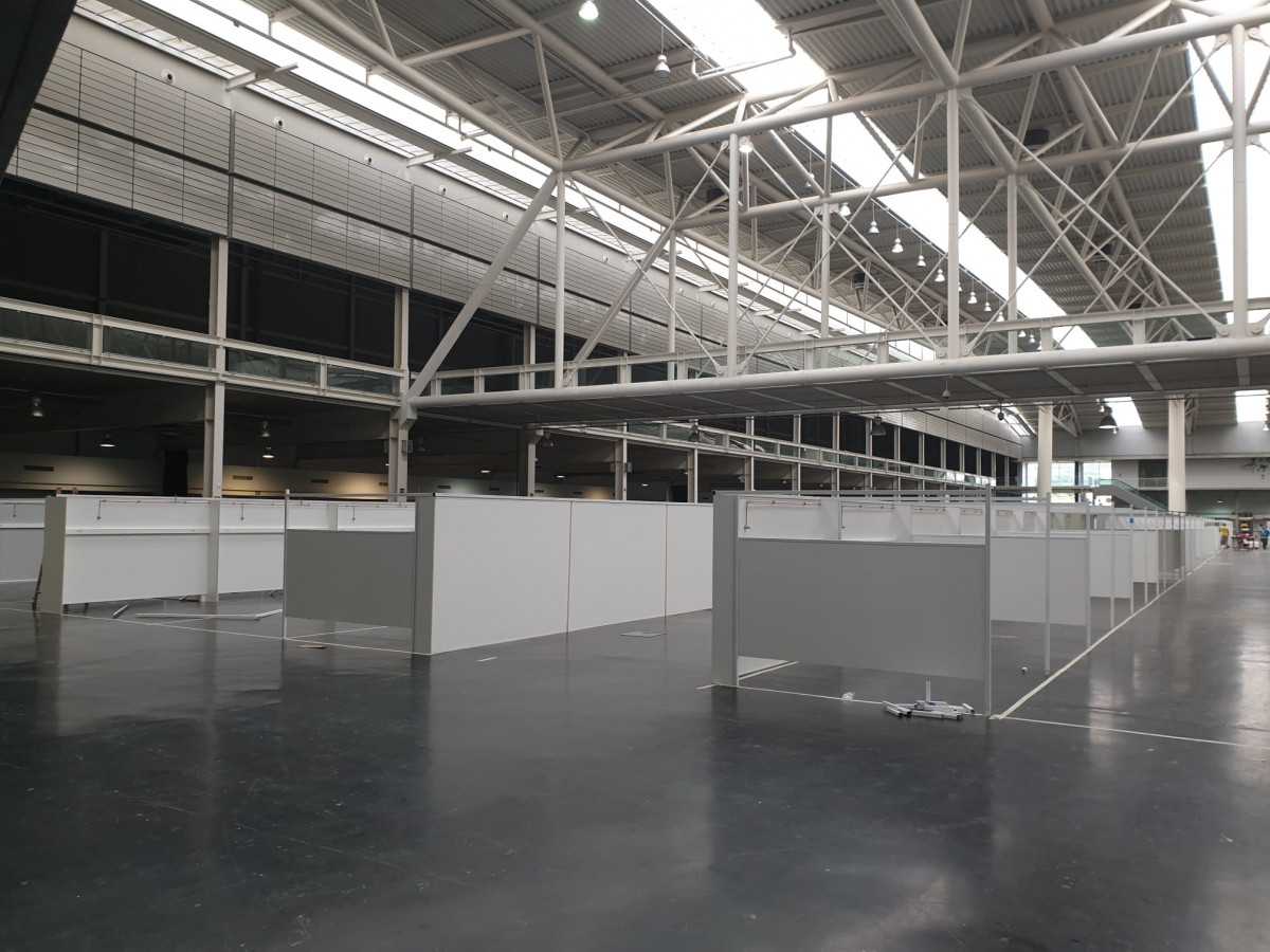 Hospital de campaña de A Coruña para atender casos de coronavirus