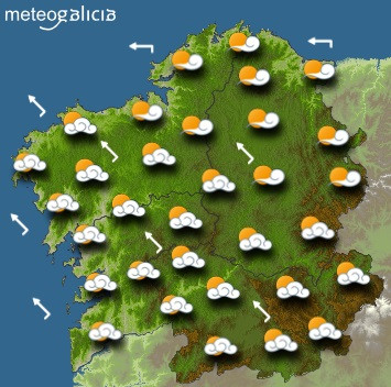 Predicciones para el miércoles 8 de abril en Galicia.
