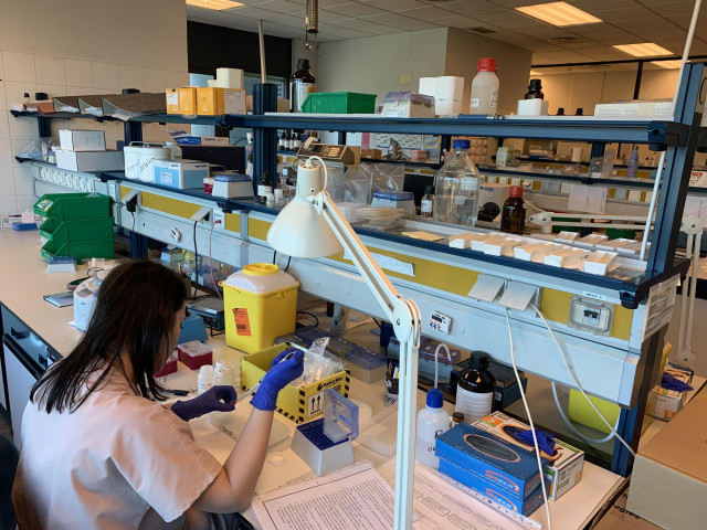 Laboratorio de Metabolopatías en el Hospital Clínico de Santiago.