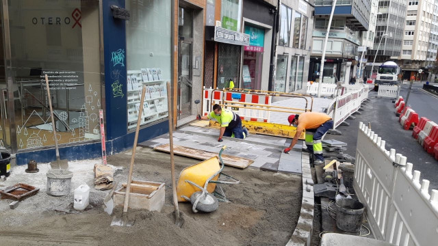 El Ayuntamiento de A Coruña retoma las obras en barrios de la ciudad