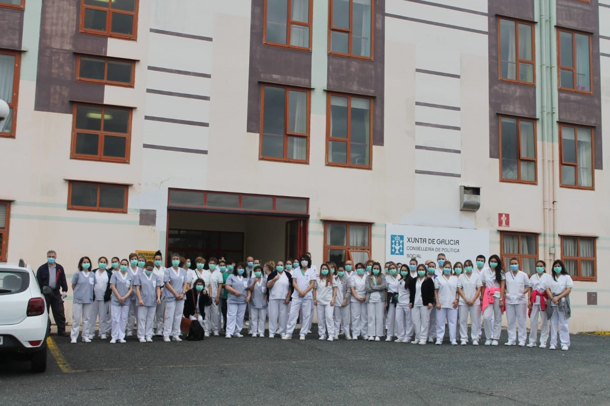 Personal de la residencia DomusVi Laraxe