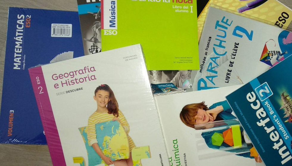 Imagen de recurso de unos libros de texto.