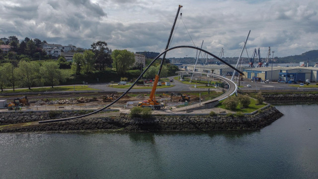 Obras en la zona de A Malata, en Ferrol