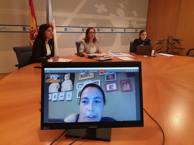 Reunión de las conselleiras de Infraestruturas, Ethel Vázquez, y Medio Ambiente, Ángeles Vázquez, con la presidenta de Adega, Virxinia Rodríguez