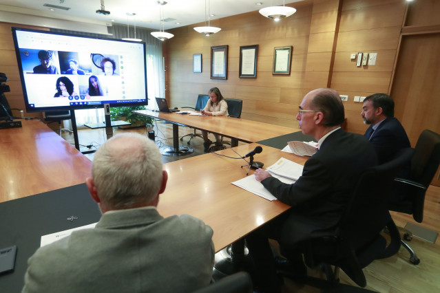 Comparecencia del conselleiro de Sanidade, Jesús Vázquez Almuiña, junto con otros dirigentes del Sergas