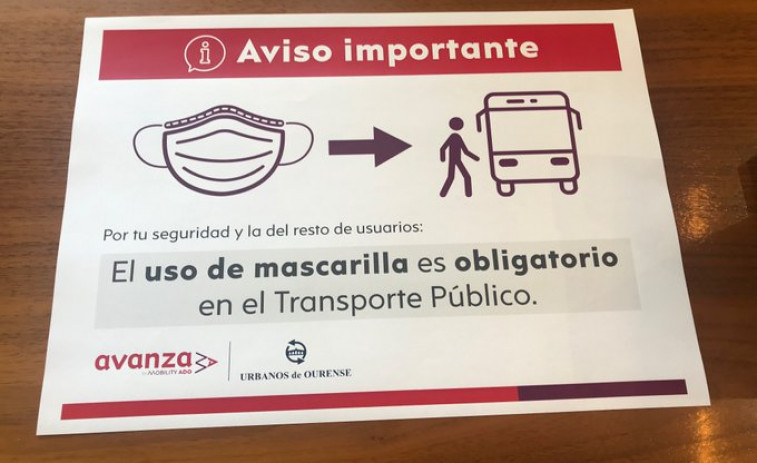 Otro positivo de coronavirus entre conductores de autobuses en Ourense