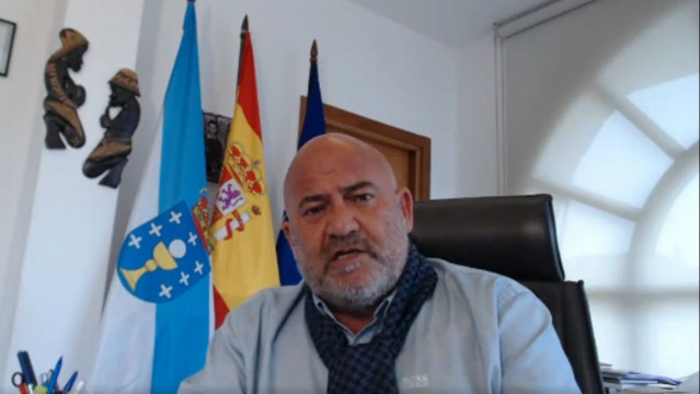 El presidente de la Reserva de la Biosfera As Mariñas Coruñesas e Terras do Mandeo,, José Antonio Santiso, en la presentación de un plan turístico
