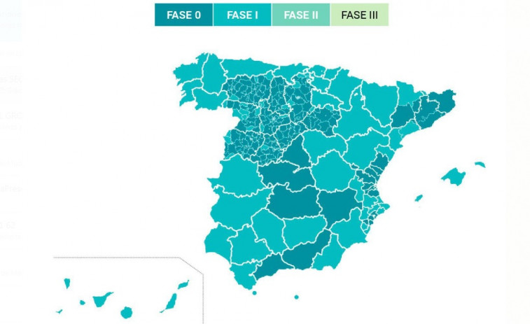 Toda Galicia pasa a la Fase 1 del desconfinamiento