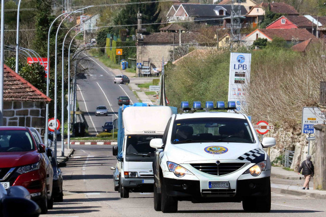 Un coche de la policía local