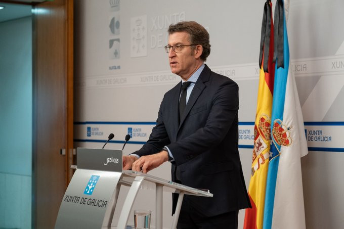 Feiju00f3o anunciando las elecciones este lunes en San Caetano