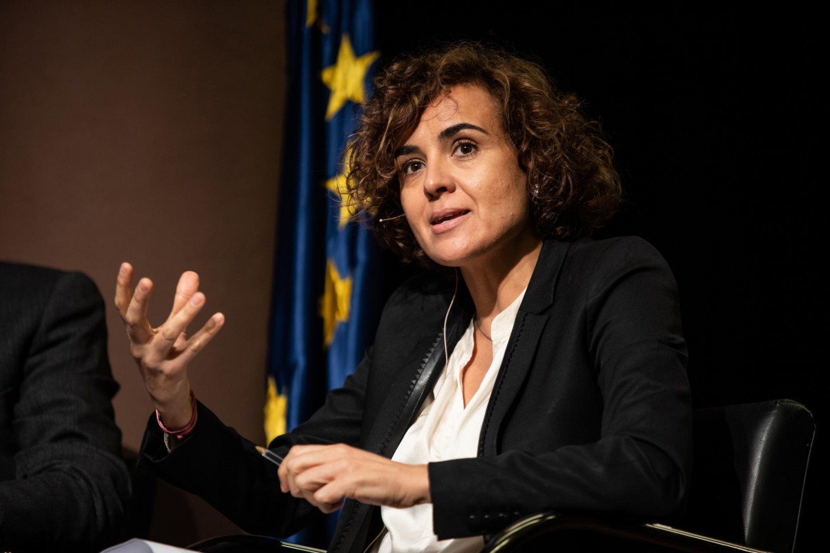 La portavoz del PP en el Parlamento Europeo y exministra de Sanidad, Dolors Montserrat. En Barcelona (España), a 2 de marzo de 2020.