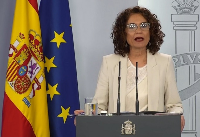 Rueda de prensa telemática de la ministra de Hacienda y portavoz del Gobierno, María Jesús Montero.