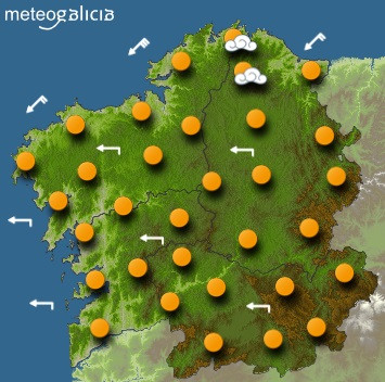 El tiempo para miércoles en Galicia: Cielo despejado y temperaturas en ascenso