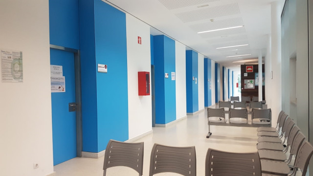 Centro de salud de Galicia con profesionales de Atención Primaria en huelga el 19 de junio.
