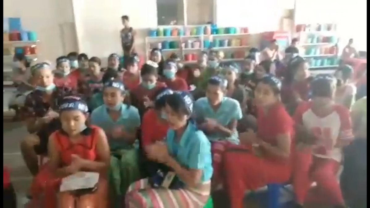 Trabajadores myanmar